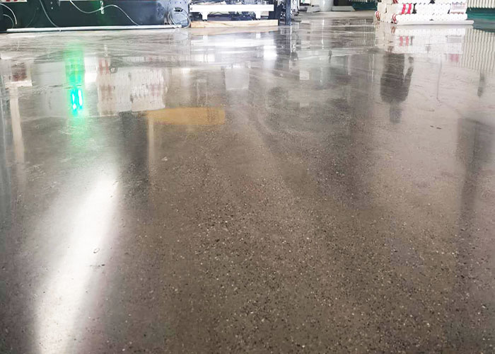 河北重点食品企业车间地坪选择固化施工后！